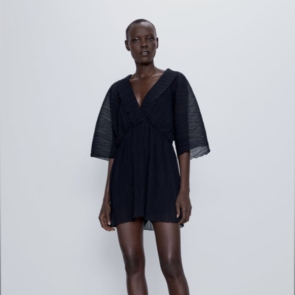 Zara: Short Pleated Jumpsuit